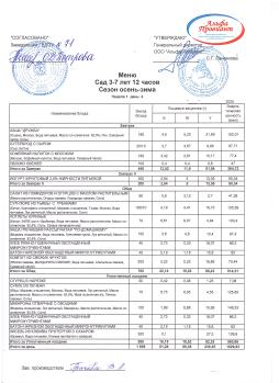 Меню
САД 1 неделя 4 день
27.11.2025