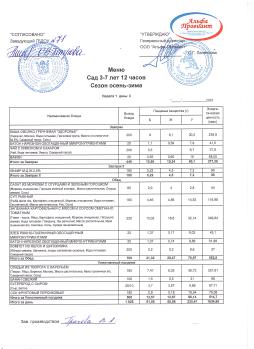 Меню
САД 1 неделя 3 день
26.11.2025